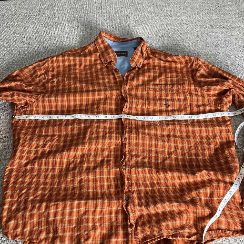 BIT & BRIDLE Western Long Sleeve Plaid Men's Button DownShirt - Size 2X